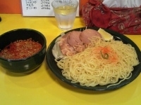 「つけ麺チャーシュ（中盛り）辛口」@広島激辛つけ麺 とんがらしの写真