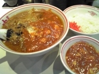 「蒙古タンメン+定食（720円+150円）」@蒙古タンメン 中本 西池袋店の写真