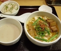 「越後味噌 剛麺+ぶっこみめし」@新潟濃厚味噌 弥彦の写真