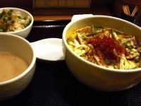 「越後味噌 激麺 +ぶっこみめし」@新潟濃厚味噌 弥彦の写真