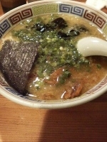 「01長浜らーめん（麺10秒）+12替玉（麺10秒）」@ハングリードラゴンの写真