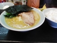 「らーめん（600）+ライス（100円）」@光家の写真