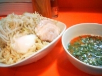 「つけ麺（しょう油）/ヤサイマシ、ネギマシマシ（￥750）」@ちばからの写真