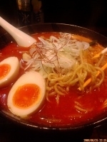 「辛うま味噌らぁ麺+味玉（クーポンサービス） 800円+0円=80」@麺工房HIRAMAの写真