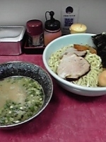 「つなみ特製つけ麺大盛り」@自家製太打麺 勢拉 西千葉店の写真