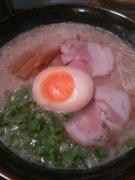 「ぶんぶんとんこつラーメン￥800 替え玉￥120」@めんくい亭の写真