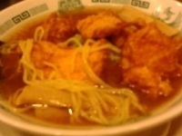 「中華そば390円+唐揚げ470円」@日高屋 松戸東口店の写真