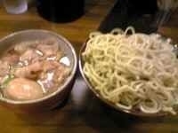 「特製つけ麺（中盛）+半肉増」@蝉時雨の写真