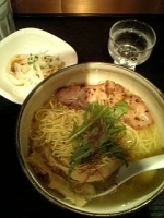 「地鶏魚玉そば」@麺屋宗 -sou- 高田馬場本店の写真