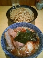 「つけめん 半チャーシュー 味玉」@くり山の写真