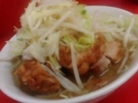 「小ぶた入り ヤサイ ニンニク少し」@ラーメン二郎 小岩店の写真