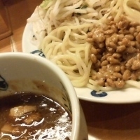 「カレーつけめん（特盛）+野菜畑+ナットウ」@つけ麺どーぷの写真