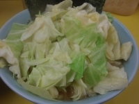 「キャベツラーメン中（硬め）ほうれん草増し+小カレー」@ラーメン 大黒家 生麦本店の写真