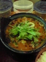 「海豚カレー麺+ライス」@ラーメン猪太の写真