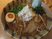 「にぼし系背油そば」@麺屋青山 臼井店の写真