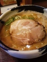 「白味噌とんこつ（太麺）650円」@梟 南葛西店の写真