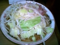 「ラーメン（野菜増し）」@ラーメン二郎 高田馬場店の写真