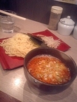 「辛味噌つけ麺」@品の一の写真