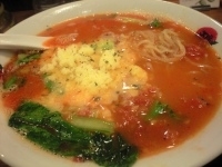 「太陽のチーズラーメン（830円）+らぁリゾ（150円）」@太陽のトマト麺 水道橋店の写真