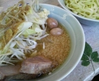 「ぶたつけめん 野菜増し ネギ ニンニク かつお」@風と花の写真