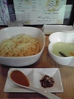 「7月限定 雲丹と枝豆仕立ての冷製つけめん」@菜の写真