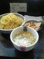 「栗国の塩つけそば（830円）+煮玉子（100円）」@中華そば 多賀野の写真