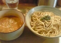 「つけ麺ロッソ（並）+うずら（おまけ）」@ajitoの写真