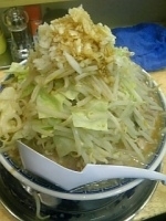 「ふじ麺（中盛、野菜マシ）」@麺絆や 519の写真