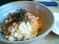 「油そば+生卵（￥650）」@麺屋 花形の写真