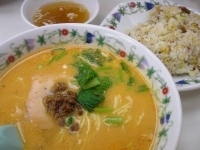 「坦々麺920円チャーハン790円」@中園亭の写真