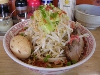 「大黒醤麺（中盛）+味玉」@常勝軒 前橋総本店の写真