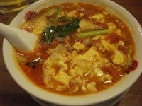 「太陽のエッグラーメン+白ごはん+らぁリゾ」@太陽のトマト麺 水道橋店の写真