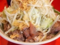 「ラーメンブタダブル （ヤサイマシマシ?） + オニオン」@ラーメン二郎 府中店の写真