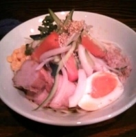 「冷やし中華（大盛り）750円?」@麺処 遊の写真