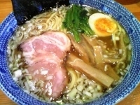 「らーめん醤油平打 大盛り 650円+50円」@藍嶌の写真