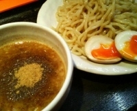 「つけめん 中 煮玉子」@麺家 宝の写真