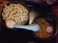 「つけ麺390円中盛り,味玉トッピング」@大黒屋本舗 野田店の写真