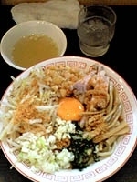 「塩まぜまぜソバ+味玉」@ひるがおの写真