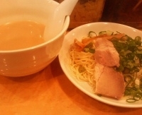 「つけ麺400円（替玉二玉）」@博多風龍 百軒店店の写真