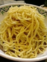 「粟国の塩つけそば+煮玉子」@中華そば 多賀野の写真