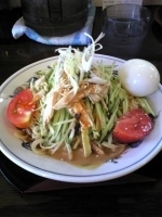 「蒸鶏のゴマダレ冷麺（大盛） 830円 味付け卵 120円」@地鶏ラーメン 自給屋の写真