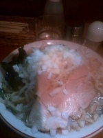 「ラーメン  野菜・玉ねぎ増し」@らーめん ぽっぽっ屋 水道橋店の写真