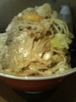 「油めん大盛（野菜マシマシ・玉ねぎマシマシ・ニンニク）780円※ク」@らーめん ぽっぽっ屋 水道橋店の写真