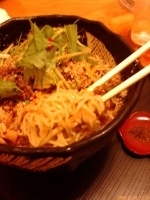 「冷やし担々麺 大盛 780円+100円=880円」@豆でっぽうの写真