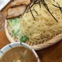 「つけめん（カレー味）+大盛+半チャーハン」@来々軒の写真