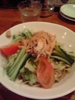 「蒸し鶏冷やし中華」@本場中華麺店 旨麺の写真