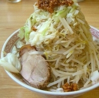 「ふじ麺+野菜タワー」@常勝軒 前橋総本店の写真