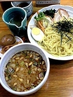 「つけ麺（冷）+魚ちゃん<変わり味>」@味噌一 高円寺店の写真