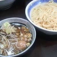 「つけめん + 味付玉子 +野菜（サービス） ￥850」@中華そば べんてんの写真