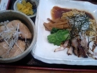 「油めん+ミニチャーシュー丼（750円+400円）」@華の蔵 館山店の写真